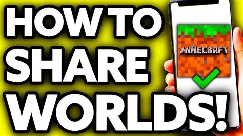 How do you download and share a minecraft world