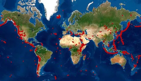 What country has 2000 volcanoes