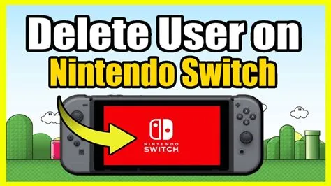 Does deleting a user on switch delete data