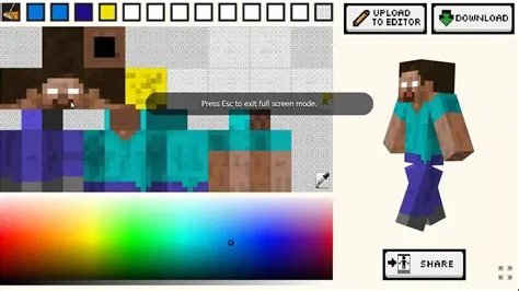 How to create a custom minecraft skin