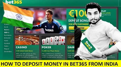 How can i add money to bet365 in india