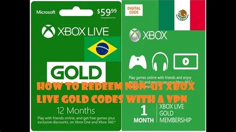 Are xbox live gold codes region locked