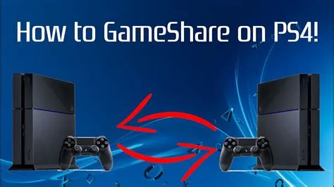 Can you gameshare with 2 people on ps4