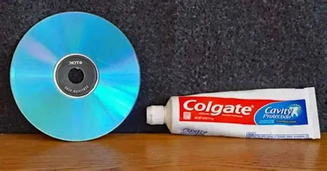 How do you fix a dvd with toothpaste