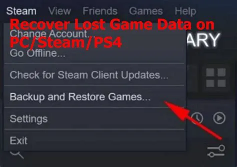 How do i recover lost games