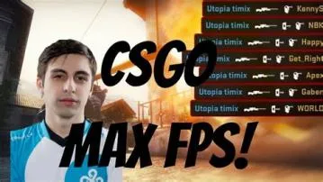 What is the fps max for 240hz csgo?