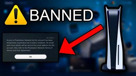 What can get your ps5 banned