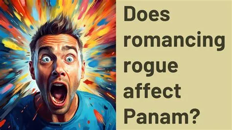 Does romancing rogue affect panam