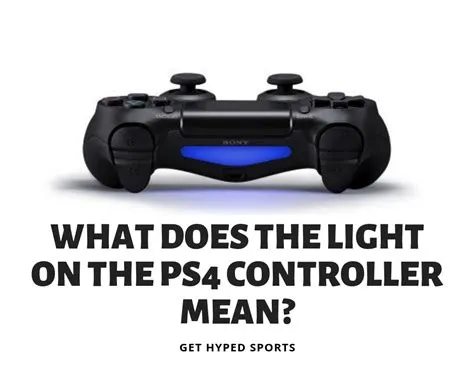 What do the different colors on the ps4 controller light mean