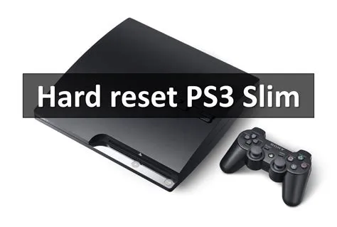 How do i reset my ps3 slim