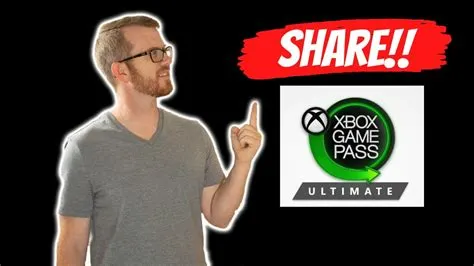 Can i share game pass ultimate with family on pc