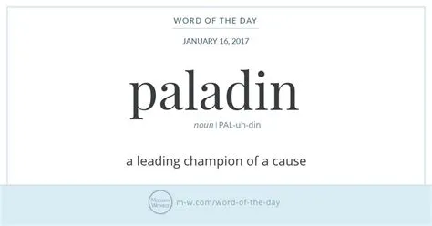 Does the word paladin mean