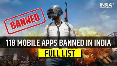 Which games got banned in india