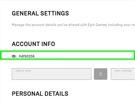 Can i find my epic games email with my epic account id