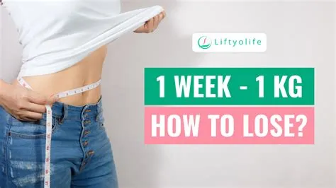 How many steps to lose 1kg a week