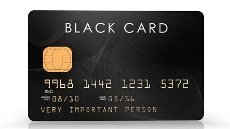 Who has a black card