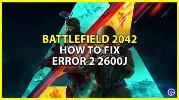 What is error 2600 in battlefield?