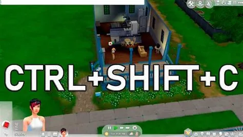 How do you do the ctrl shift c cheat on sims 4