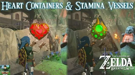 What is better in zelda the breath of the wild heart container or stamina vessel