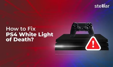 What is the white light of death on ps4