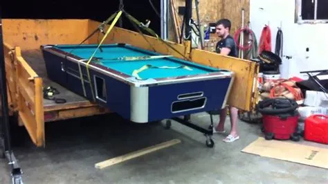 Can you move a pool table by just taking off the legs