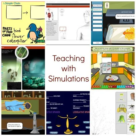 What are the benefits of using simulation and games in the classroom give examples