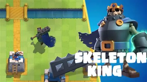 What does skeleton king do in clash