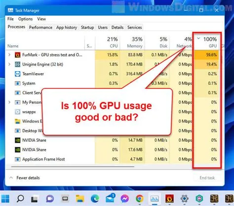 Is it bad to run gpu at 100 while gaming