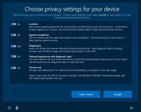 Why i can t change my privacy settings on microsoft account