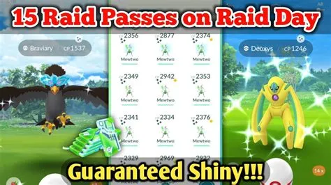 How many raid passes per day