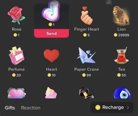 How much is a tiktok rose