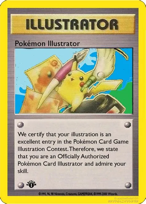 How many illustrator pokémon cards were made