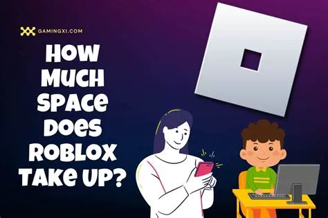 How much space does roblox take up