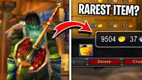 What is the rarest thing in wow