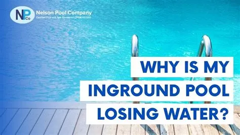 Do pools lose water over time