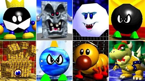 How many bosses are there in mario 64