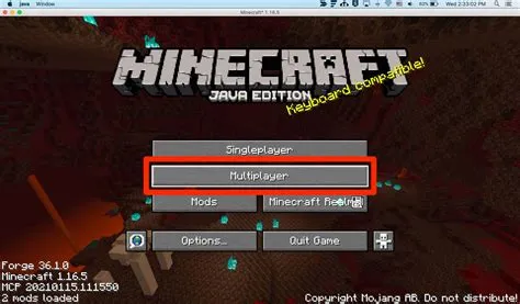 How do you enable multiplayer on minecraft