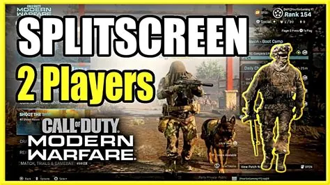 What can you play split-screen on call of duty