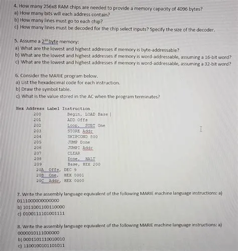 How many 256x8 ram chips are needed to provide a memory capacity of 2048 bytes