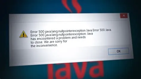 What is error 500 in java