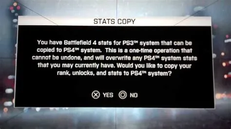 Can i transfer my battlefield account from playstation to pc