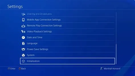 How do i reset my ps4 without display