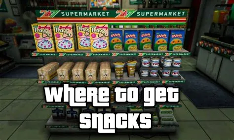 How do you get snacks in gta 5