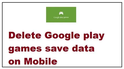 Is it ok to delete google play data