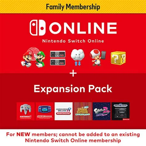 What is the difference between nintendo switch family membership and expansion pack