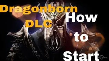 How to start dragonborn dlc without main quest?