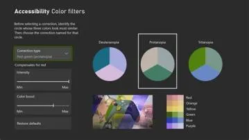 Does xbox one have color filters?