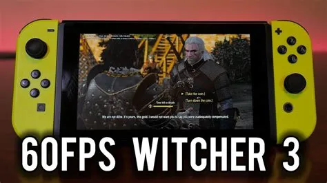 What is the fps of witcher 3 in nintendo switch