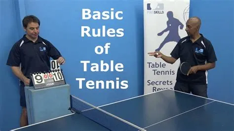 What is the basic scoring in table tennis