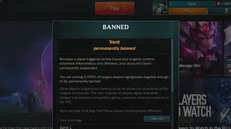 Did my lol account get banned